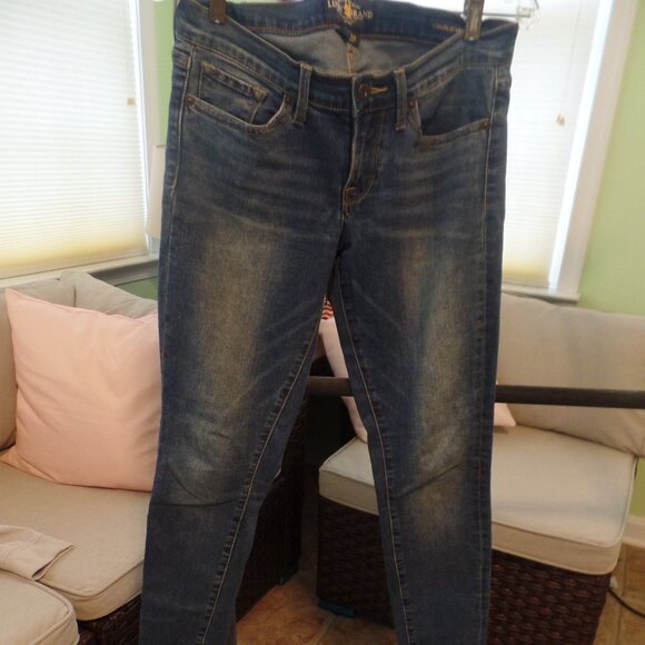 Lucky Brand "Charlie Skinny" Denim Blue Jeans, Size 6 - Picture 1 of 1